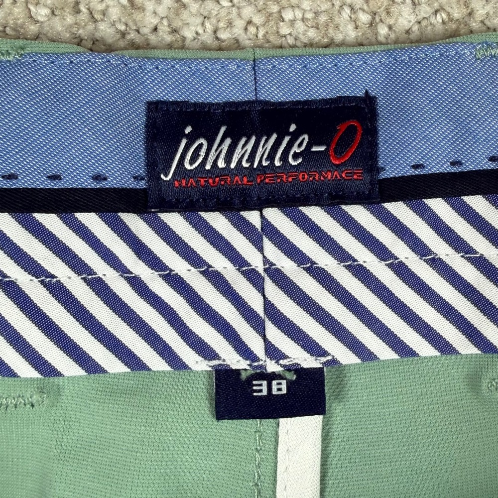 NEW Johnnie-O Mens 38 Green Jupiters 8" Performance Stretch Golf Shorts - Picture 4 of 10